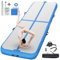 FBSPORT Trainingsmatte, 20 cm, Höhe, aufblasbare Gymnastikmatte, Luft, Tumbling Track, 6 m, aufblasbare Gymnastikmatte, für Turner, Tumbling, Yoga, mit Pumpe