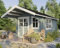 Gartenhaus Holzhaus Blockhaus Laube 3x4m 44mm mit Fußboden Dachüberstand