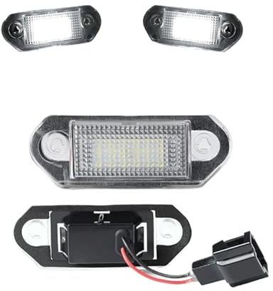 DEMUR 1 Pair LED Car License Number Plate Light Lamp Bulbs Auto Illumination Licence Plate Parts, for VW, for Golf MK3, for Skoda, for Octavia I Car Registration Plate Bulb