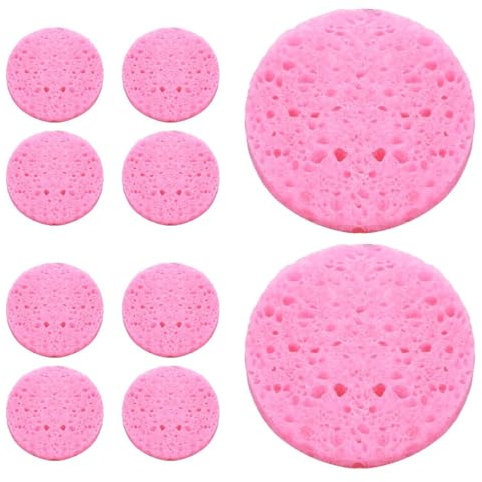 Spugne per il viso compresse, spugne per il viso in cellulosa di legno di cotone | Spugne cosmetiche, struccanti, tamponi per la pulizia personale