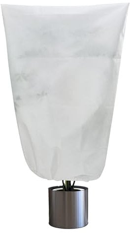 Virylon Winterschutz für Pflanzen 80 × 120CM, Frostschutz für KüBelpflanzen mit Kordelzug, Pflanzenschutz Winter Draußen Kübelpflanzen