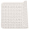 Tapis De Douche Antidérapant, 80 x 80 cm,Tapis Anti Dérapant avec Ventouses Et Trous de Drainage,Tapis Antidérapant en PVC, Carré, Lavable en Machine, pour Personnes âgées, Blanc