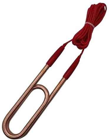 1 stück Industrielles Doppel-U-Typ-Heizelement Elektrischer Heizstab Hochleistungs-Tauchheizrohr aus Kupfer for Tank/Pool 220 V/380 V(220V,4KW 380mmL)