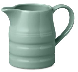 WM Bartleet & Sons Porcelain Churn Jug 0.5 Pint – Traditional Milk, Cream, Custard & Gravy Jug with Coloured Glaze Finish