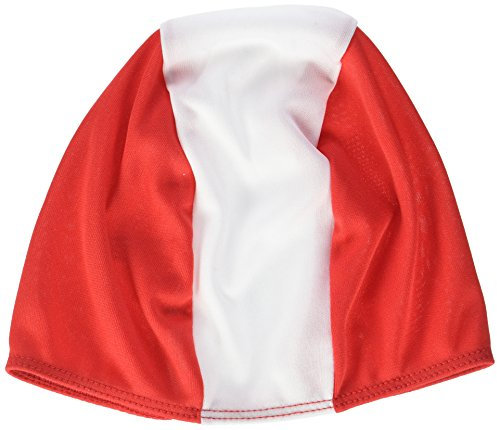 Beco Beco Herren zwemmuts van textiel Kappe, rot/Weiß, Einheitsgröße EU