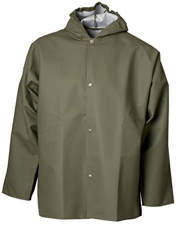 Elka Regenjacke PVC Light in Oliv und Orange XXXL Oliv
