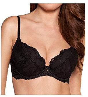 Gossard Superboost Plunge Black Lace Bra Plunge Women's Bra Black 30G