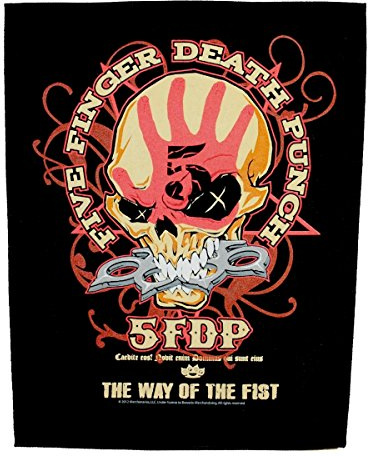 Five Finger Death Punch Way Of The Fist Unisex Back Patch multicolour, 95% cotton, 5% polyester,
