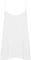 WearAll Plus Size Womens Plain Strappy Sleeveless Ladies Swing Cami Vest Top - White - 16-18