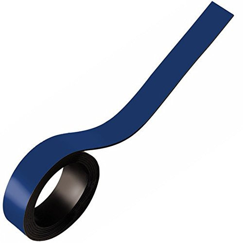 Magnetband Kennzeichnungsband farbig, Breite 100mm - 5m Rolle - Magnetstreifen - Zum Beschriften und Markieren, von Lager, Werkstatt, für Whiteboards, Flipcharts, Präsentationen, Farbe:blau