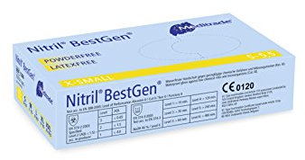 Meditrade 1286L Nitril BestGen, 1er Pack (1 x 100 Stück), L (8-8,5)