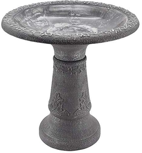 Arcadia Garden Products BB05 Vogeltränke, Steinfaser, 49,5 x 29,2 x 52,1 cm, grau
