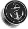 BlackAmazement Flesh Tunnel Plug Inlay Piercing 316L Edelstahl Anker Anchor Vintage Biker (12mm)