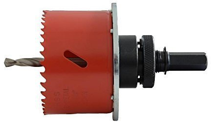 HSS-Bi-Metall Lochsäge mit Lochrandversenker für Hohlwanddosen Ø 105 mm / SDS-Plus Schaft