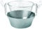 Artame ART23226 – Friteuse inox traditionnelle dite friteuse du Nord fond thermique et panier acier étamé - Ø 26cm, 3.6l