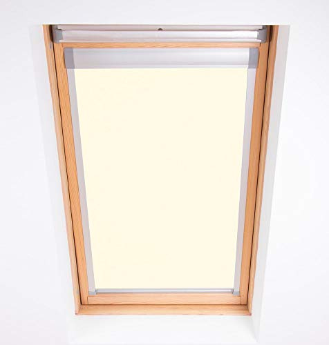 Bloc Skylight Rollo für Velux Dachfenster Blockout, cremefarben, CK04, Cream