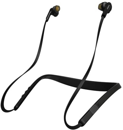 Jabra Elite 25e – Windgeschützte Bluetooth Kopfhörer für kabelloses Telefonieren und Musik hören mit Vibrationsalarm – Schwarz