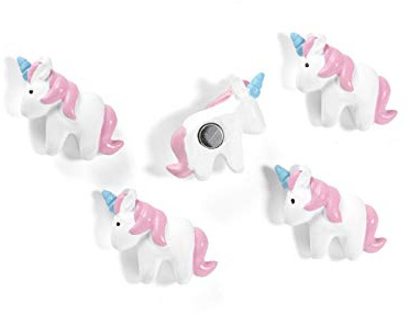 Trendform® Einhorn Magnete, 5er Set, Kühlschrankmagnete, weiß, 9 x 10 x 2.2 cm
