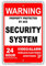 Red Warning Property Protected by ACS Security System Video Alarm Wireless Electronic Monitoring 24 Hour Police Dispatch Notice Aluminum Metal 8x12 Sign Plate
