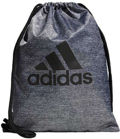 adidas Unisex Tournament 3.0 Sackpack Drawstring Bag Lightweight Backpack Sackpacktasche, Jersey Onix Grau/Schwarz, Einheitsgröße