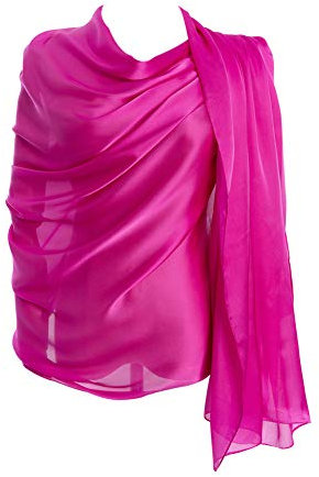 CYZLANN Damen-Schals, 100 % Seide, lange, leichte Schals für Damen, Hellrosa
