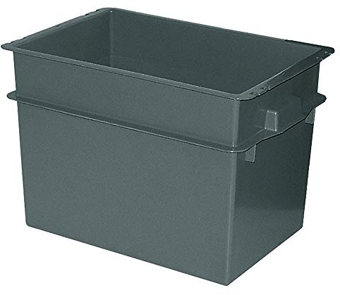 BRB Konischer Mehrzweckbehälter, LxBxH 790x600x550 mm, 200 Liter, schwarz