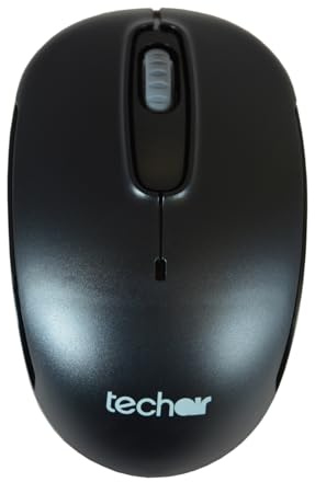 Wireless mouse black. Silent button feature