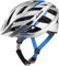 ALPINA PANOMA - Reflektierender & Optimal Belüfteter Fahrradhelm Mit Fliegennetz & Nachrüstbarem LED Für Erwachsene, Silver-White Cyan, S (52-57 cm)