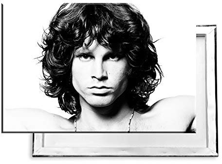 Unified Distribution Jim Morrison - 60x40 cm Kunstdruck auf Leinwand • erstklassige Druckqualität • Dekoration • Wandbild