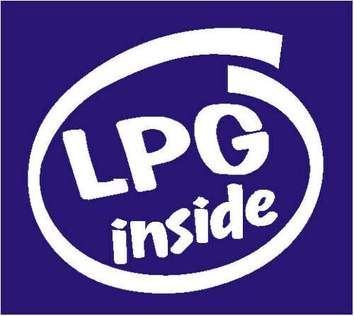 SCOOBY DESIGNS LPG INSIDE Wohnmobil Wohnwagen Fenster Aufkleber Stoßstange Kofferraum Gas hergestellt