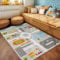 KinderTeppich, Straßenteppich, Teppich Grau, 120 x 170 cm, Teppich für Kinder, Teppich Kinderzimmer