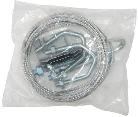 Auline Lashing Kit for TV Aerial Chimney Bracket 1.5 Pole Installation Corner Plates J Bolts V Bolts 5m Lashing Wire