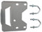 Auline 6 Pressed Chimney Stack Wall TV Aerial Mast Pole Mounting Bracket with 2 x V Bolts
