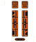 Adesivi compatibili con forcella bici Rock Shox Reba 2020