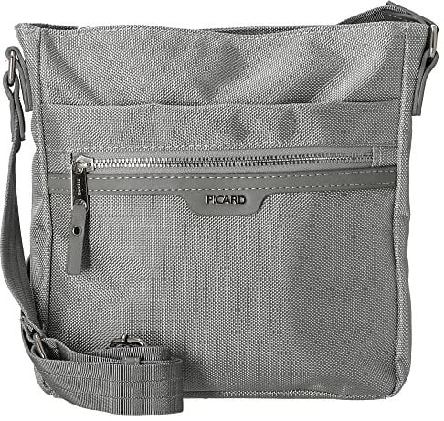 Picard Umhängetasche Adventure 3072 für Damen aus Nylon in der Farbe Silber, 24x24x5 cm, 30723V5017