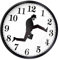TOPINCN Von der Britischen Komödie Inspirierte Wanduhr Von Ministry of Silly Walk, Comedian Home Decor, Neuheit, Wanduhr, Lustige Walking Silent Mute Clock