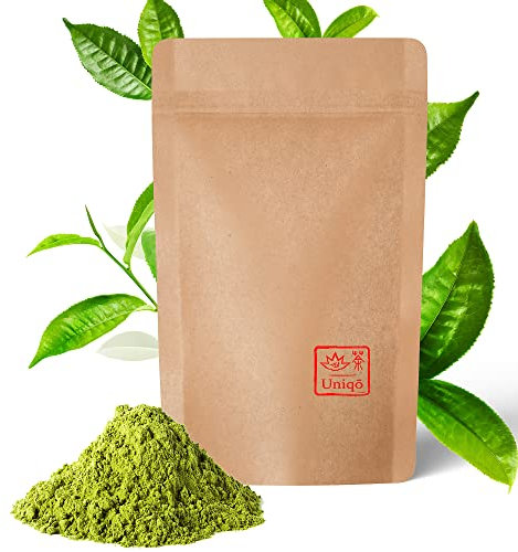 Tea Uniqo Matcha tè in polvere 200 g in confezione di ricarica ecologica