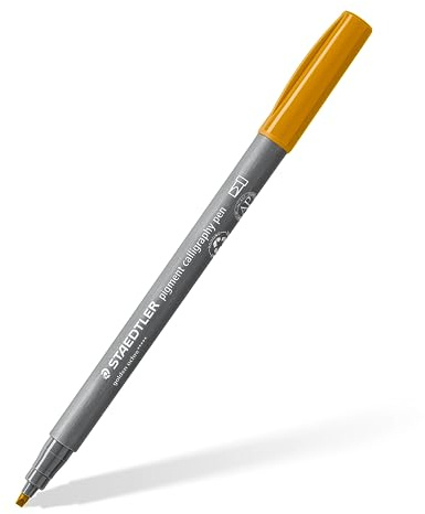 STAEDTLER Pigment Calligraphy Pen 375 – Goldocker, einzeln