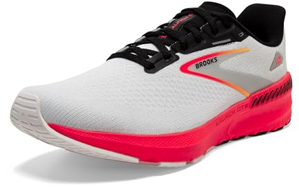 Brooks Herren Launch Gts 10 Sneaker, Blue Black Fiery Coral, 41 EU