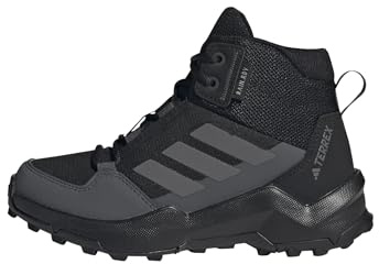 adidas Unisex Kids Terrex Ax4R Mid Rain.Rdy Hiking Shoes, Core Black/Grey Four/Grey Six, 4 UK