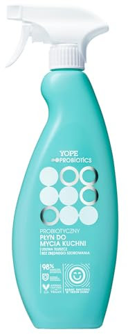 YOPE Detergente da cucina probiotico | Pulisce lo sporco e il grasso | Cura il microbioma domestico | Elimina i cattivi odori | Armadietti, forni a pan di zenzero | 97% Ingredienti naturali | 500ml