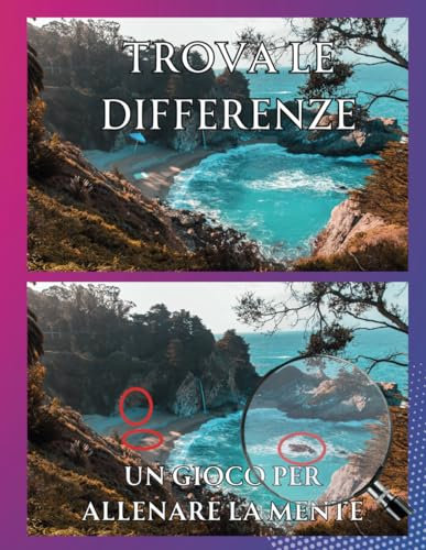 Trova le differenze tra immagini di luoghi del mondo e viaggia con la mente.: Un libro di puzzle per mettere alla prova le tue capacità di osservazione.