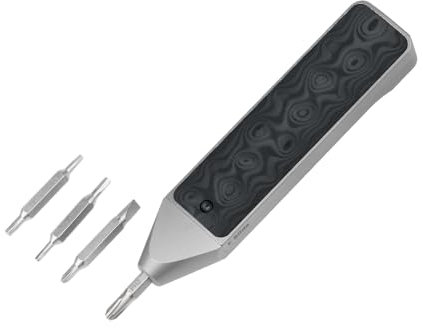 Oknife Otacle D2 Compact EDC Multi-Bit Driver, Titan mit Taschenclip, Abdeckung aus Carbonfaser, 4 doppelseitige Bits, schiebbarer Deckel,solides Verriegelungsmechanismus.