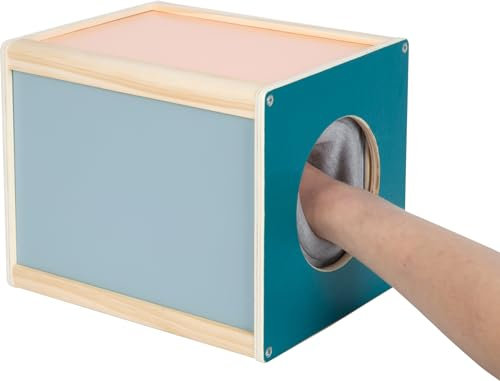 Small Foot Fühlbox „Sensory“, hochwertiges Sinnesspiel zum Ertasten von Gegenständen, für Kinder ab 3 Jahren, 12470, Blau