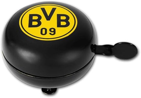 BVB Fahrradklingel, schwarz mit BVB Emblem Radklingel, laut und hell