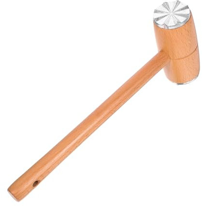 Alipis Wooden Meat Mallet Tenderizer Hammer for Chicken Steak Beef Dual-Sided Kitchen Tool for Cooking