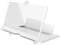 kurriuwu Lupa de pantalla para teléfono móvil, diseño plegable, amplificador de 35.6 cm, compatible con 3D, compatible con HD, ampliable, plegable, smartphone para películas y videos, color blanco
