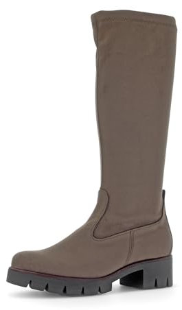 Gabor Damen Klassische Stiefel, Frauen Stiefel,langschaftstiefel,reißverschluss,Boots,Winterstiefel,Winterschuhe,Dark Fango,42 EU / 8 UK