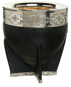 Genérico Imperial Mate with Gourd and Alpaca Base (NEGRO)