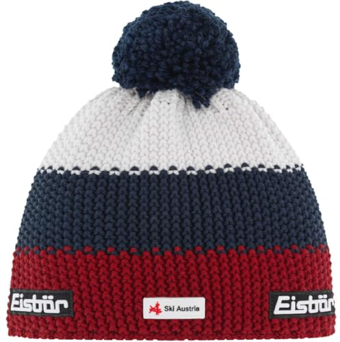 Eisbär Mütze Star Pompon Ski Austria Kids Mehrfarbig Kindermütze warm | Warme Strickmütze, Wollmütze, Grobstrick, Pudelmütze, Merinomütze, gefüttert, warm, weich, hautfreundlich, atmungsaktiv
